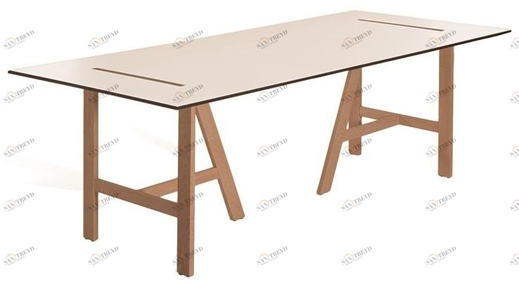 Capdell Прямоугольный деревянный стол Mesana sun-id-1492192