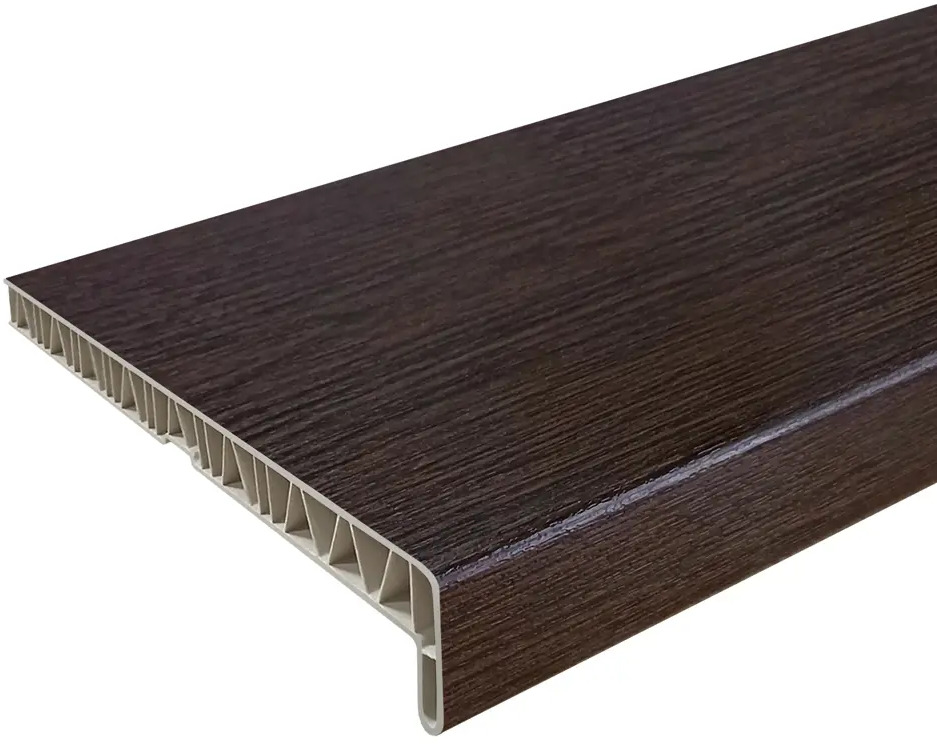 Подоконник FINEBER из ПВХ 2000×200 мм в цвете темный дуб 87893750