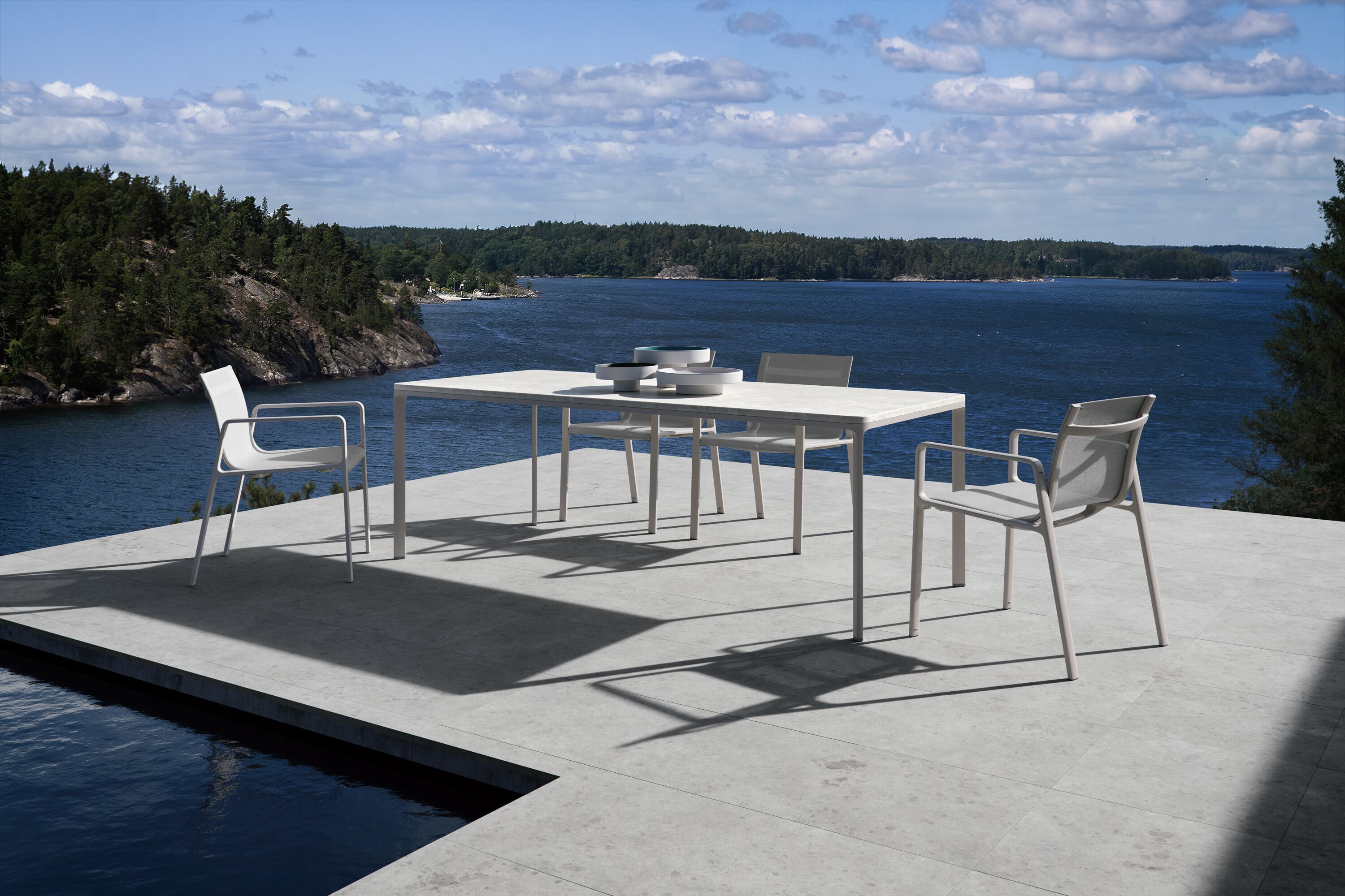 Мраморный прямоугольный садовый стол Kettal Park Life ARCH-00095703 - Вид №5