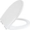 Сиденье для унитаза Gökçebey Duroplast White с пластиковыми петлями / KC1301.01.0000E