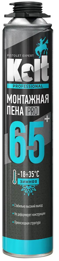 91520255 Пена монтажная профессиональная Kolt 65+ зимняя 1000 мл STLM-0859537