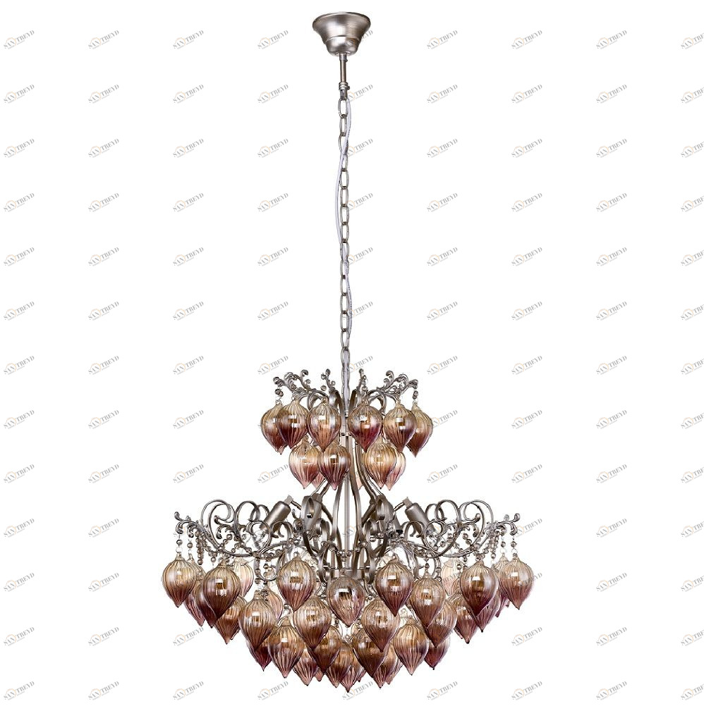 Люстра дизайнерская Mr серебро коричневая Fresa SP6 CRYSTAL LUX ДИЗАЙНЕРСКИЕ 056906 Коричневый 