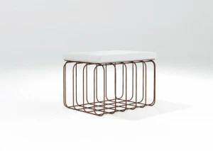 Barel Пуф из цельного стержня и сиденье из экокожи Filodiferro