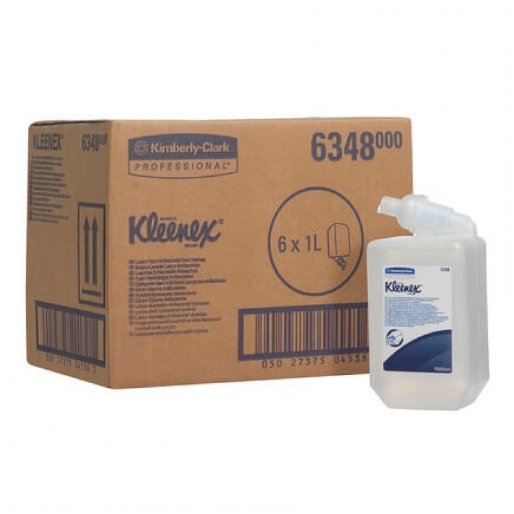 6348 Kimberly Clark Пенное мыло Kimberly Clark 6348 М1 Без запаха 1000 мл в упаковке по 6 шт 