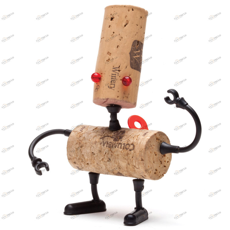 Декор для винной пробки robots Люк MONKEY BUSINESS ДИЗАЙНЕРСКИЕ 00-3862916 Черный 