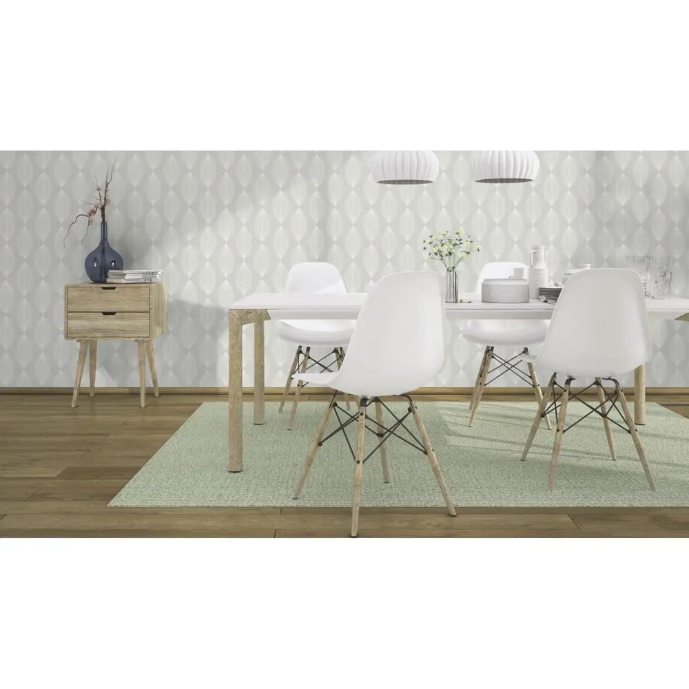 Обои бумажные Rasch Freja серые 0.53 м 200522 STLM-2083144 - Вид №4