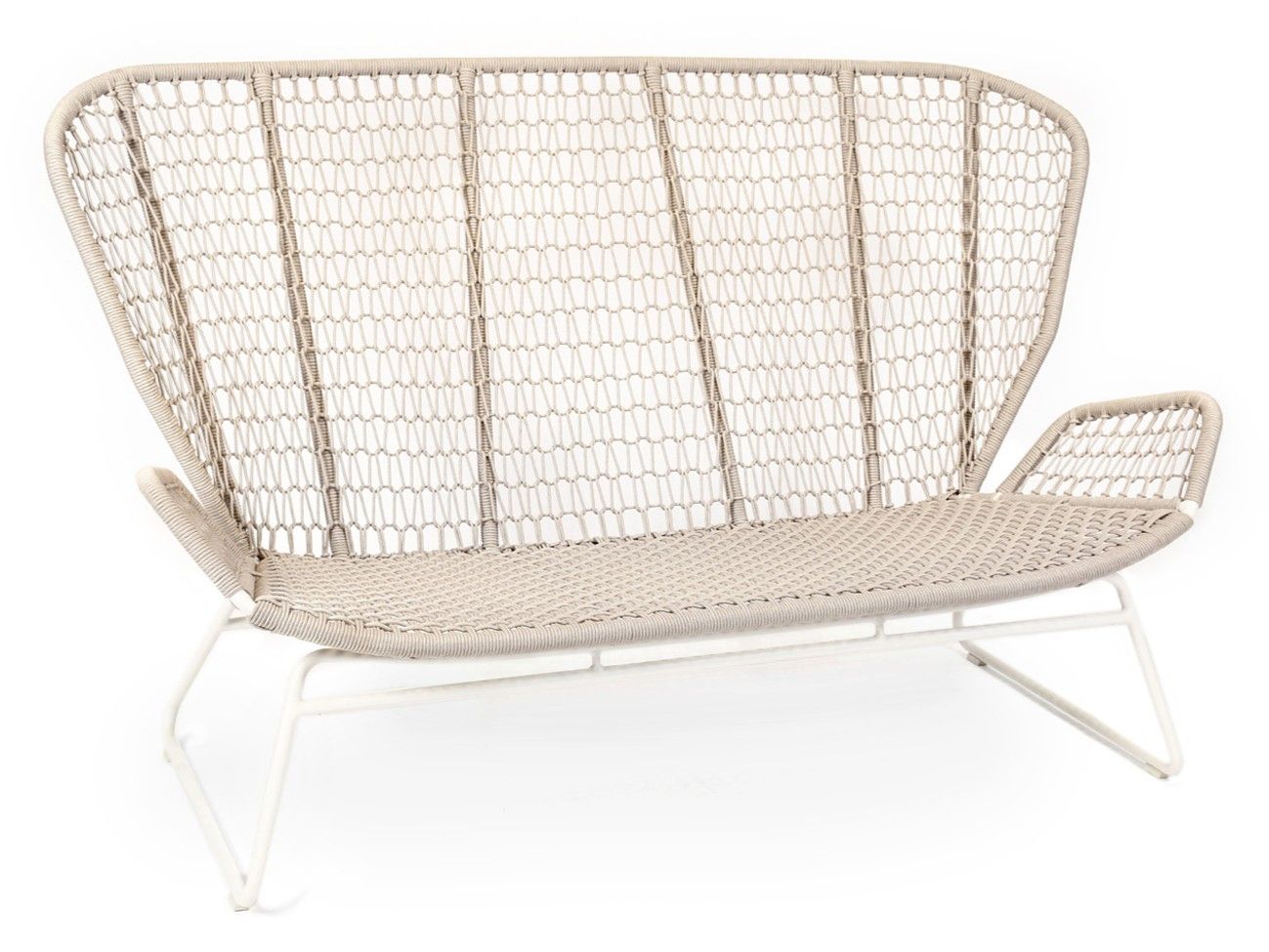 2-местный тканевый садовый диван FISCHER MÖBEL Wing Light ARCH-00065764