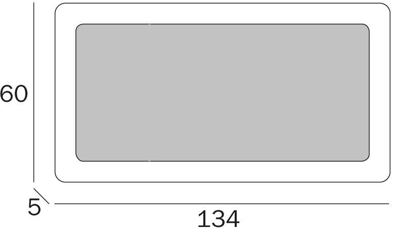 INDA® Прямоугольное настенное зеркало со встроенной подсветкой sun-id-1505714 - Вид №3