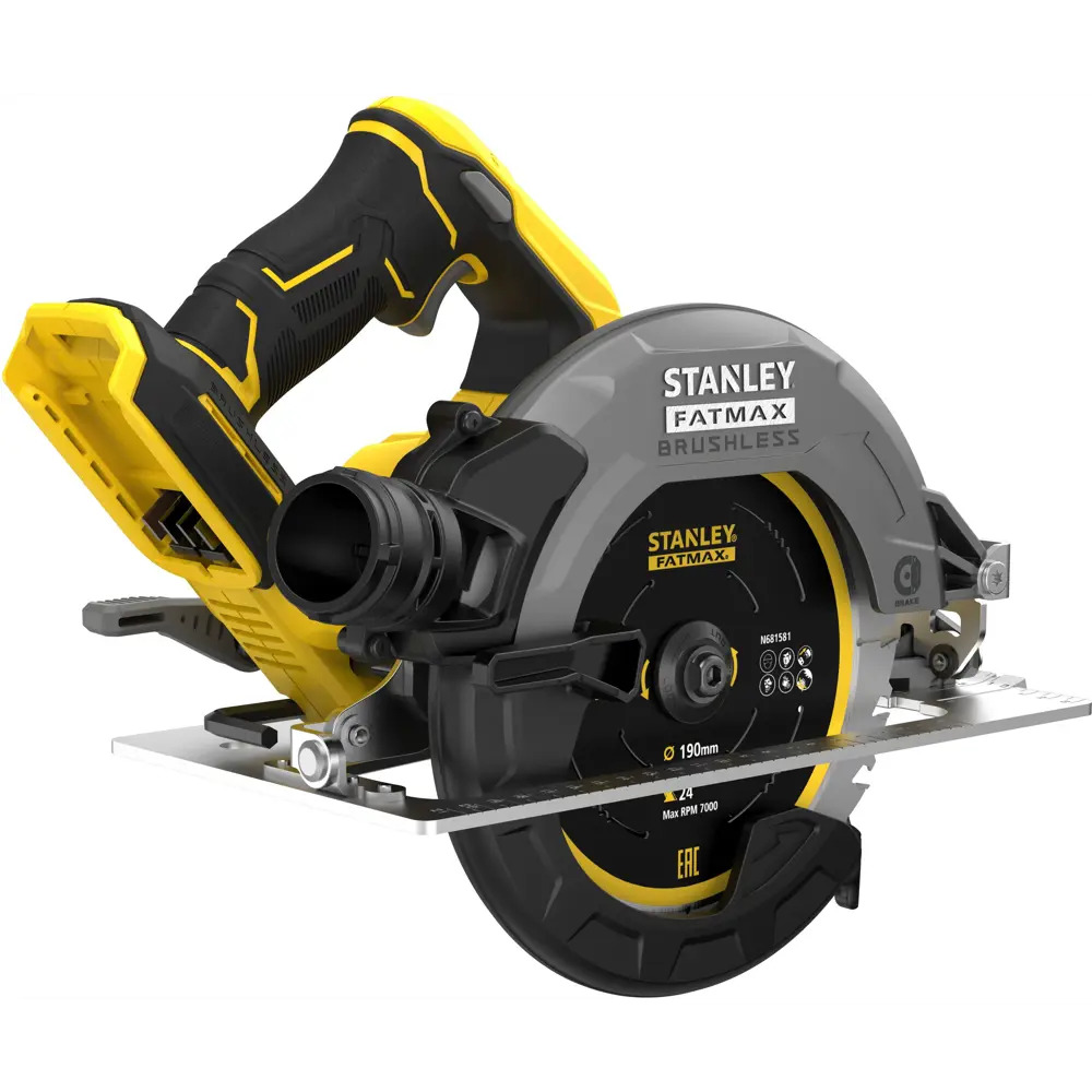 Циркулярная пила аккумуляторная Stanley Fatmax SFMCS550B-XJ, 18 В, 190 мм, без АКБ и ЗУ STLM-2064637 - Вид №2