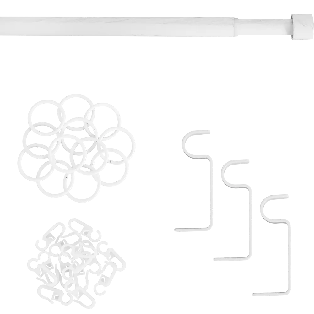 Карниз однорядный раздвижной d19/16 мм заглушка 160-320 см цвет прованс ORBIS STLM-2006803 - Вид №1