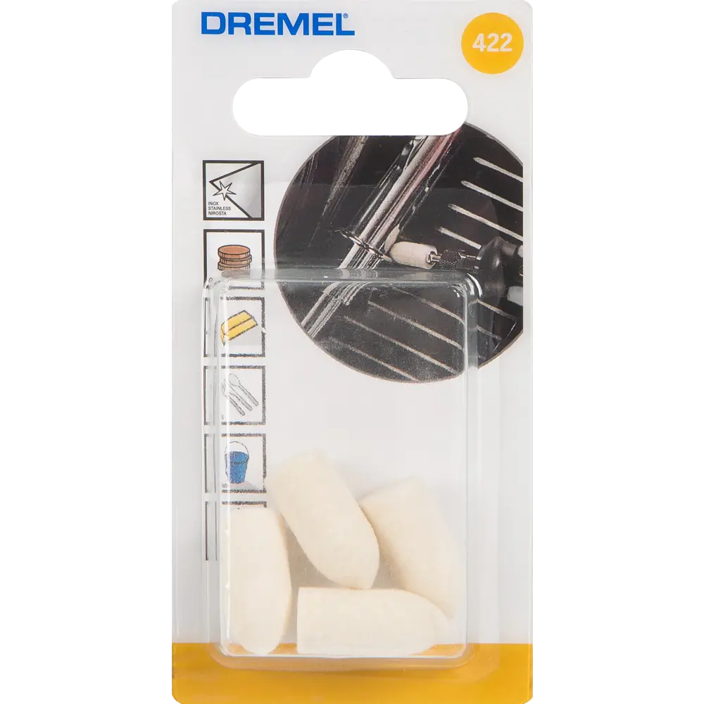 Насадка для чистки и полировки Dremel 422 STLM-2143432 - Вид №2