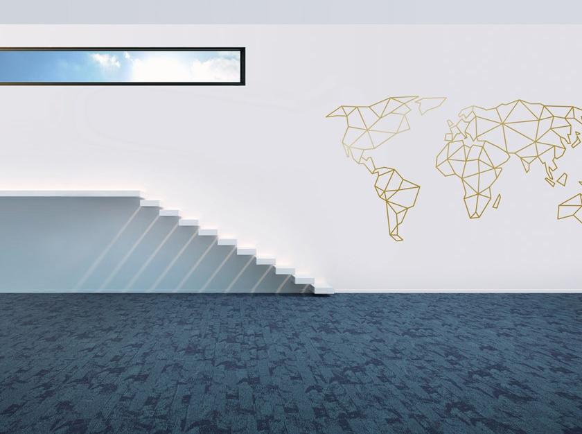 LIUNI Ковер из синтетического материала с плиткой sun-id-1345392 - Вид №3