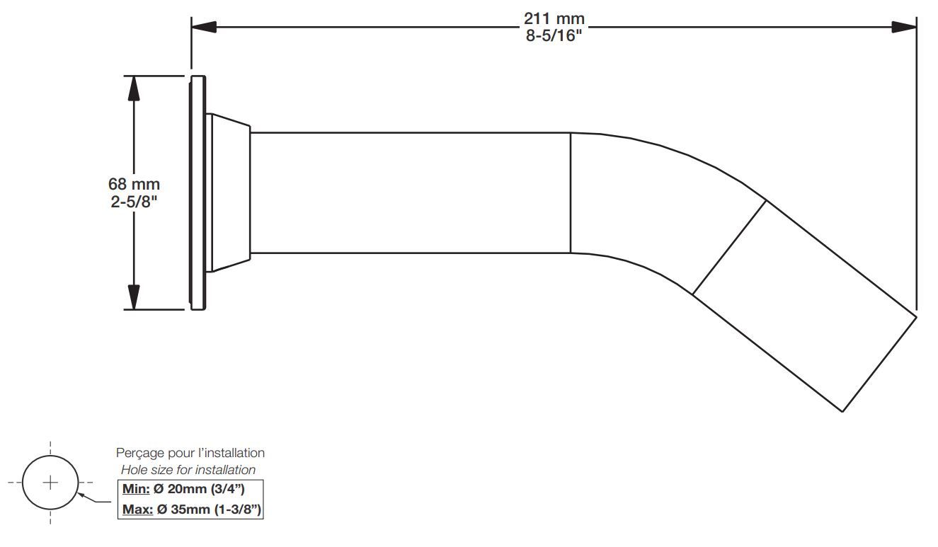 Настенный дозирующий носик для ванны BARIL BEC-0520-51 ARCH-00089789 - Вид №2