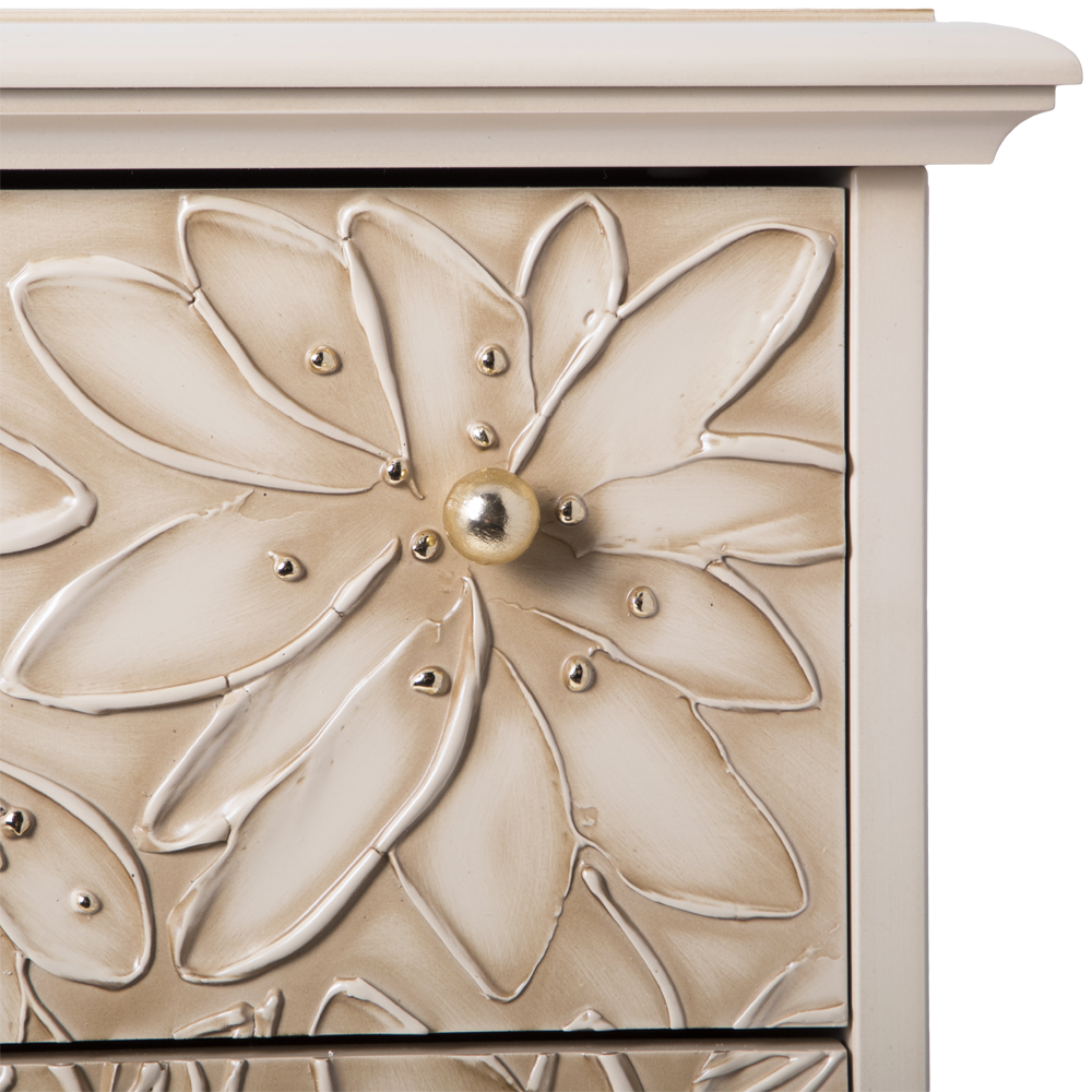 11621 Комод Терра-3 (с 3-мя ящиками) Айвори Мраморное золото BOGACHO 4627196590298 - Вид №6