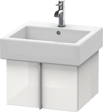 VE610302222 Vero Тумбочка подвесная Белый глянцевый декор Duravit - Вид №1