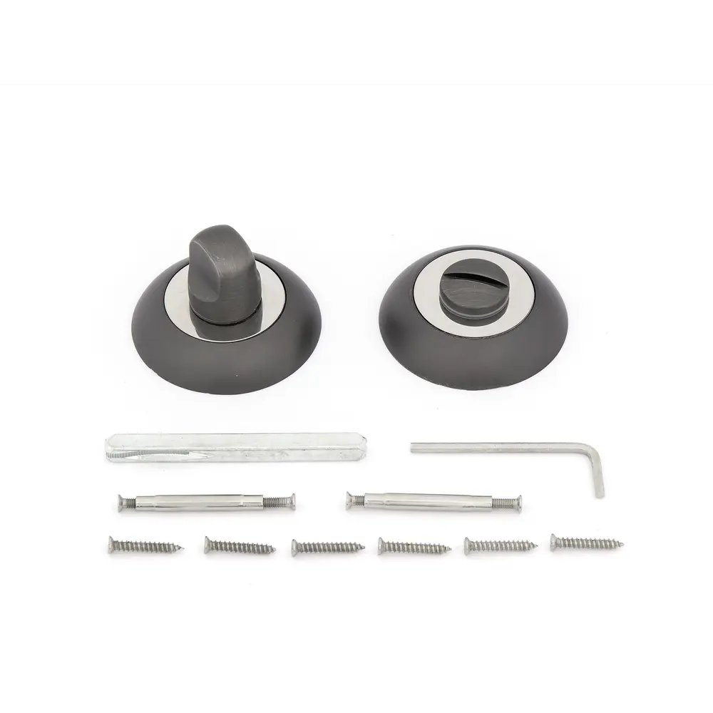 Накладка фиксатор Фабрика Замков A 100 BK GF алюминий цвет графит STLM-2046677 - Вид №1