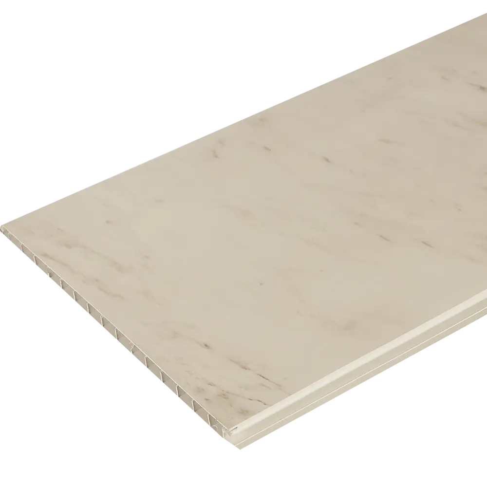 Панель ПВХ KREAFORTA Каррара серый 1200x250x10 мм 1.2 м² (4 шт.) STLM-2038514 - Вид №4