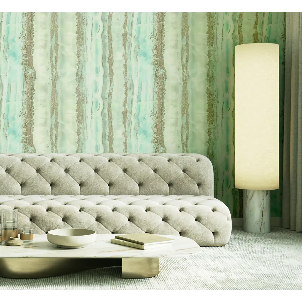 Обои флизелиновые Ovk Design Sirpi Murano голубой 1.06 м 10811-05 88915395 STLM-2168688 TRAVERTINE - Вид №2