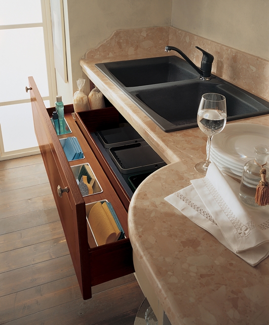 205 Tifernoit Кухня с восковым лаком "Светлый орех" Cucina - Вид №3