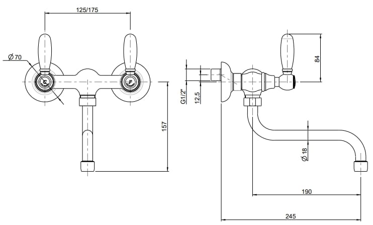 Смеситель для кухни с поворотным носиком Rubinetterie Frattini Lybra M Style ARCH-00087195 - Вид №1