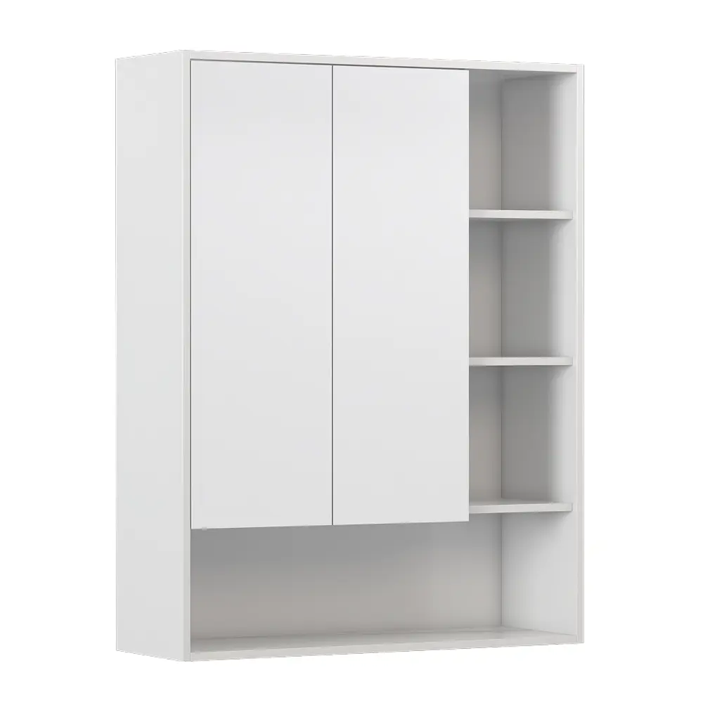 Шкаф для ванной комнаты без зеркала подвесной Vigo Milk 89.5x116x30 см цвет белый 89446218 STLM-2063565 - Вид №5
