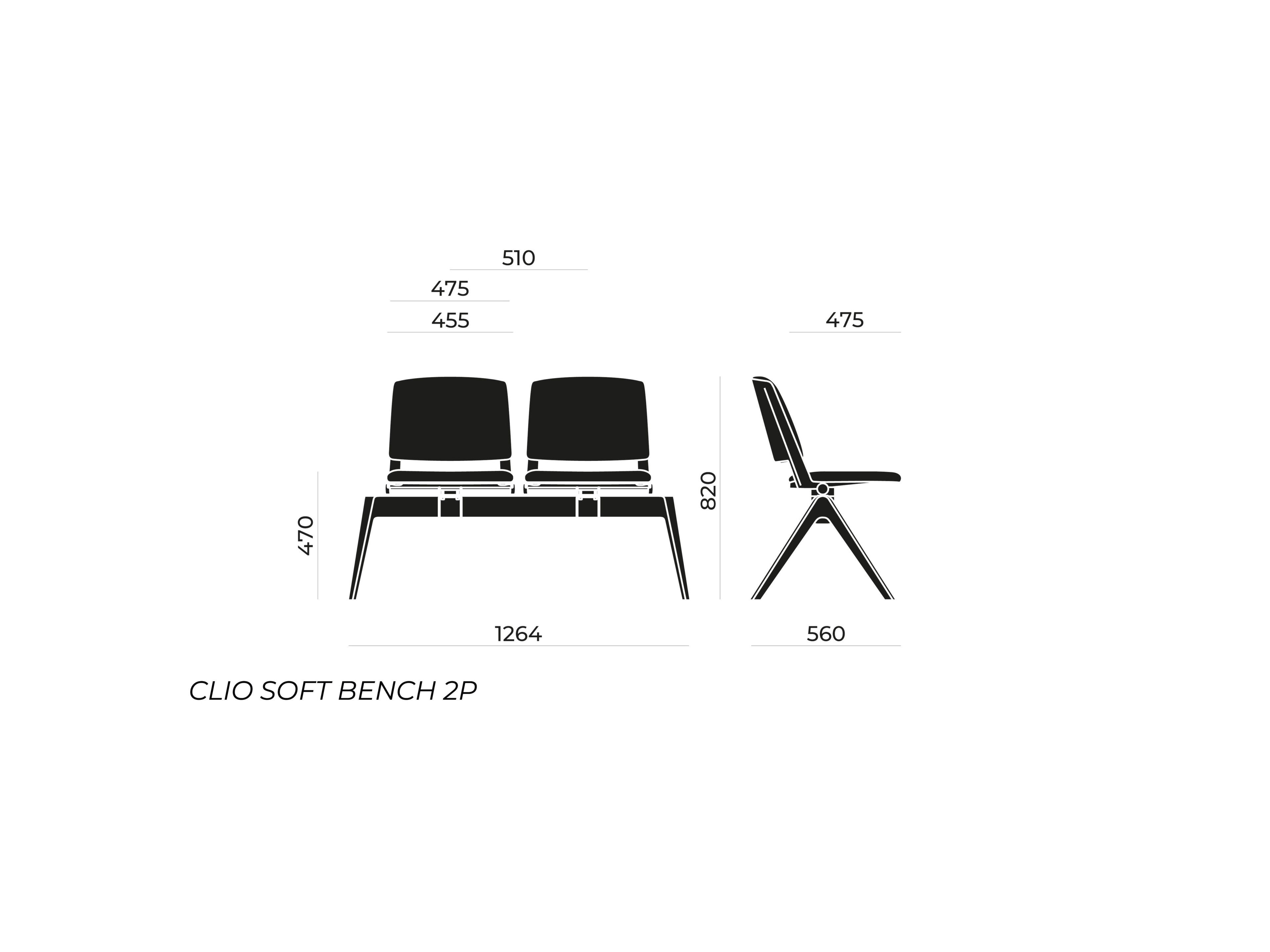 Сидя на полу бар Nahu Clio Soft Bench ARCH-00096784 - Вид №4