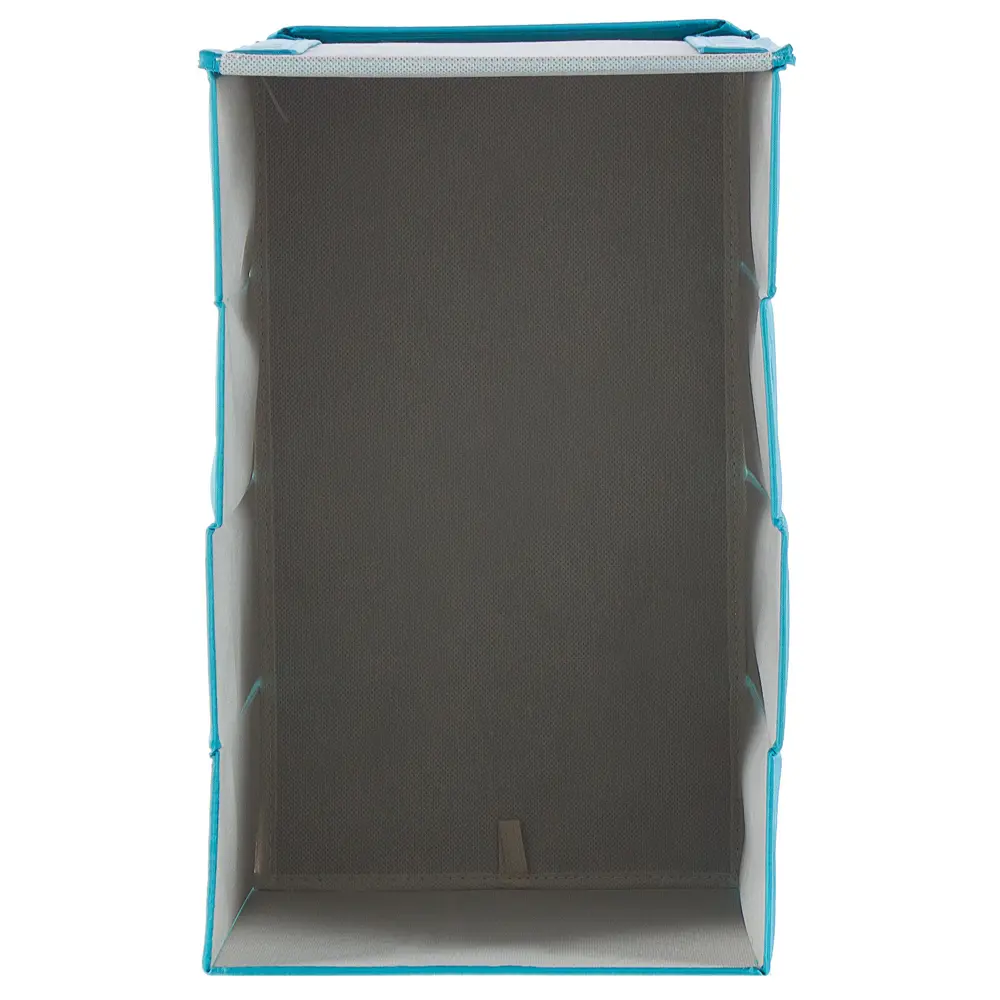 Короб для хранения с крышкой Spaceo 27х36x44 см нетканый материал цвет голубой STLM-2078368 - Вид №1