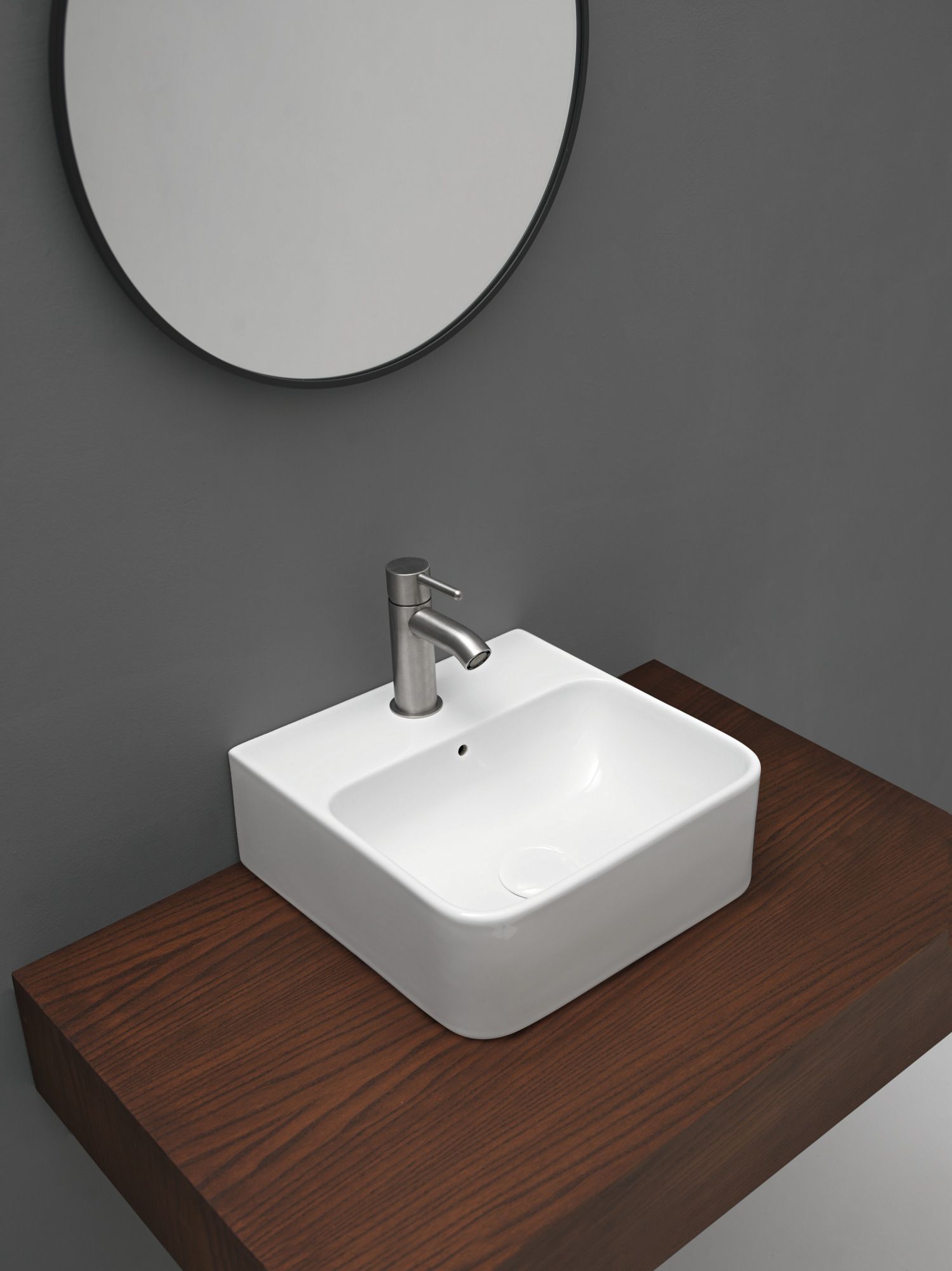 Прямоугольная керамическая ручная мойка с переливом Axa Prisma Sink Bowl Normal ARCH-00084929 - Вид №2