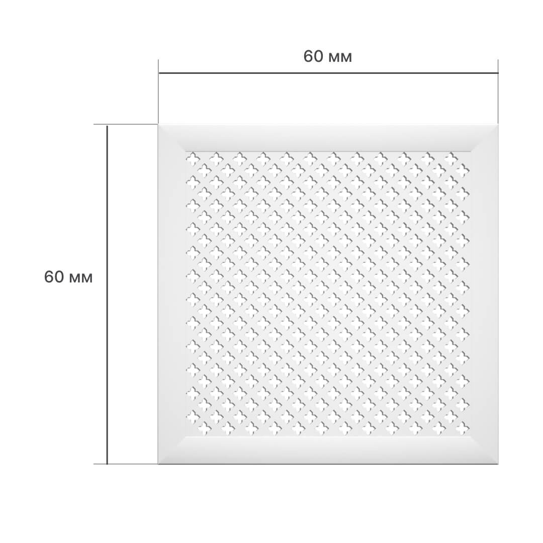 Экран для радиатора 60х60 см Готико белый STELLA STSR-1115 Standart - Вид №2