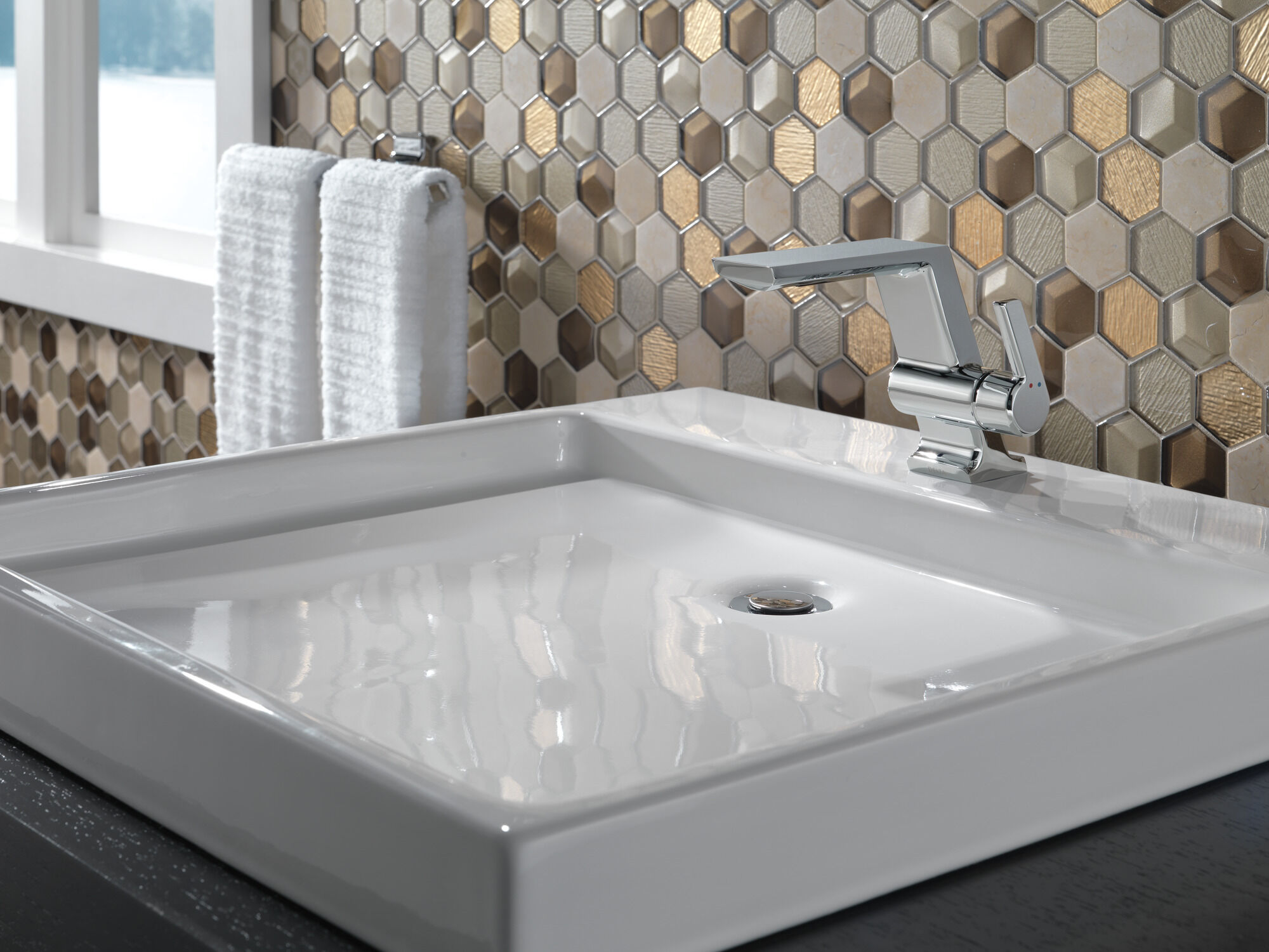 599-MPU-DST Смеситель для ванной с одной ручкой Delta Faucet Pivotal Хром  - Вид №5