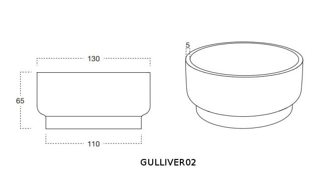 Бетонный садовый горшок Antoniolupi гиганты ARCH-00005178 - Вид №1