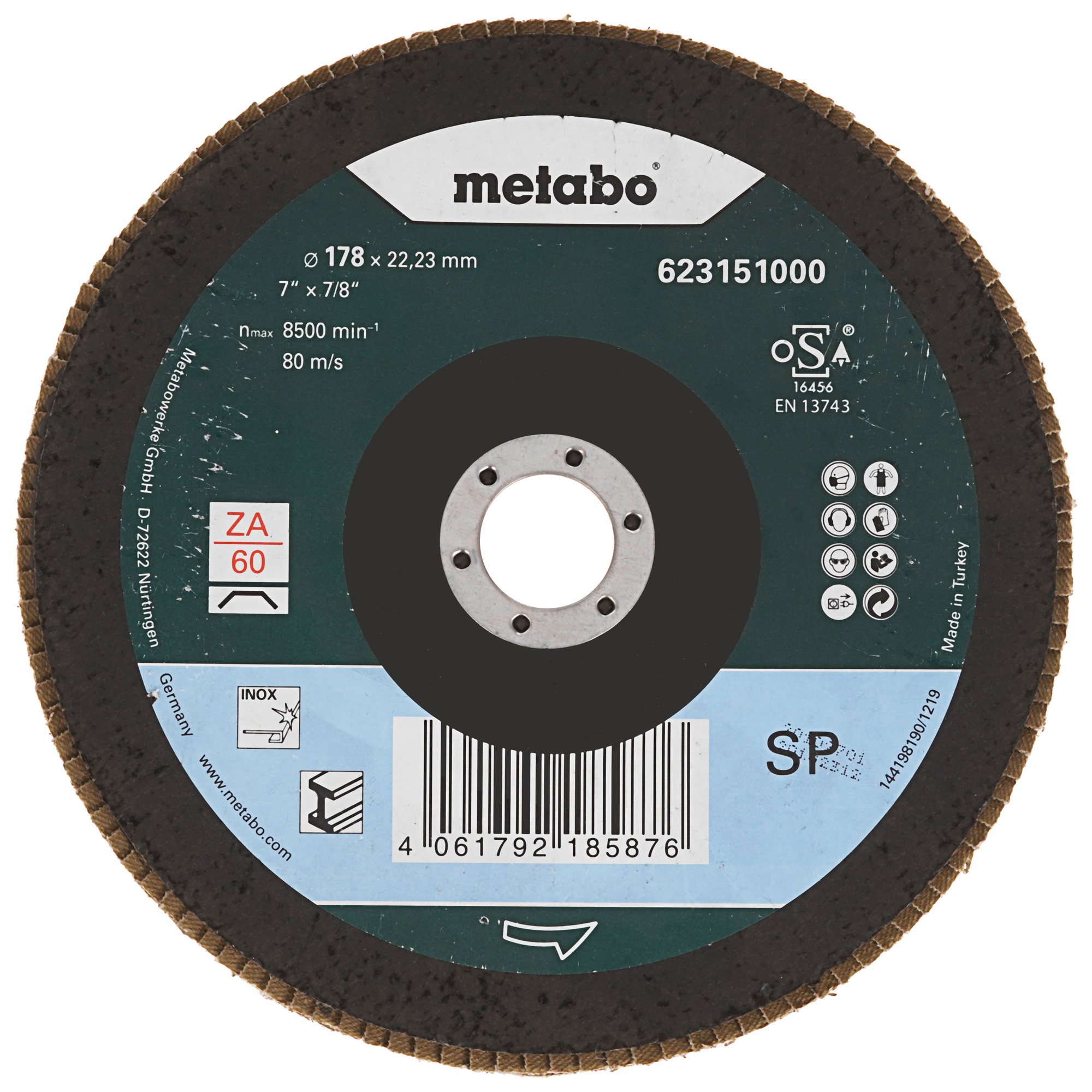 Диск лепестковый SP-Novoflex ZK 623151000 9171906 Metabo STDN-0130169