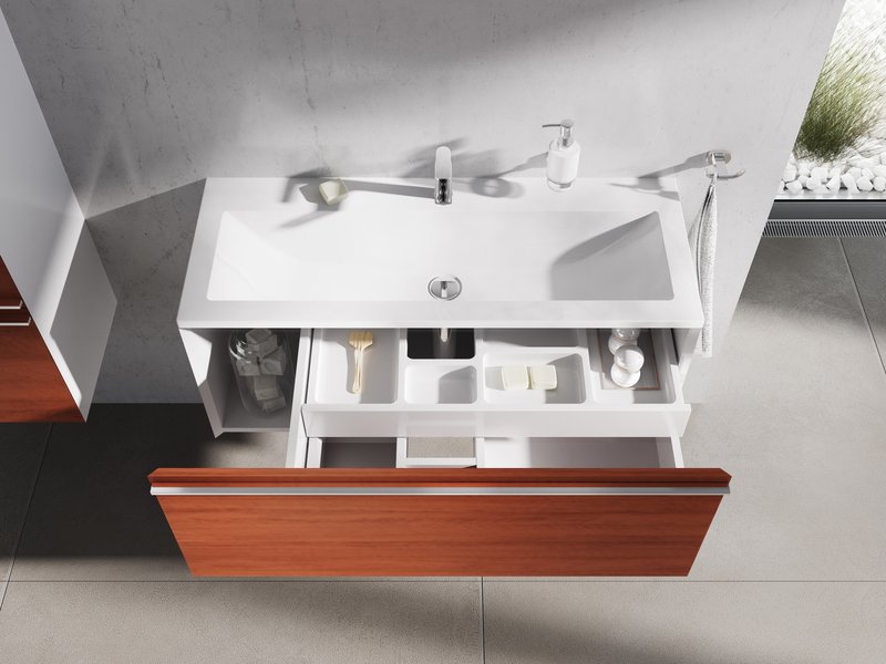 Тумба под умывальник SD 800 Clear белая/белая Ravak X000000757 - Вид №4