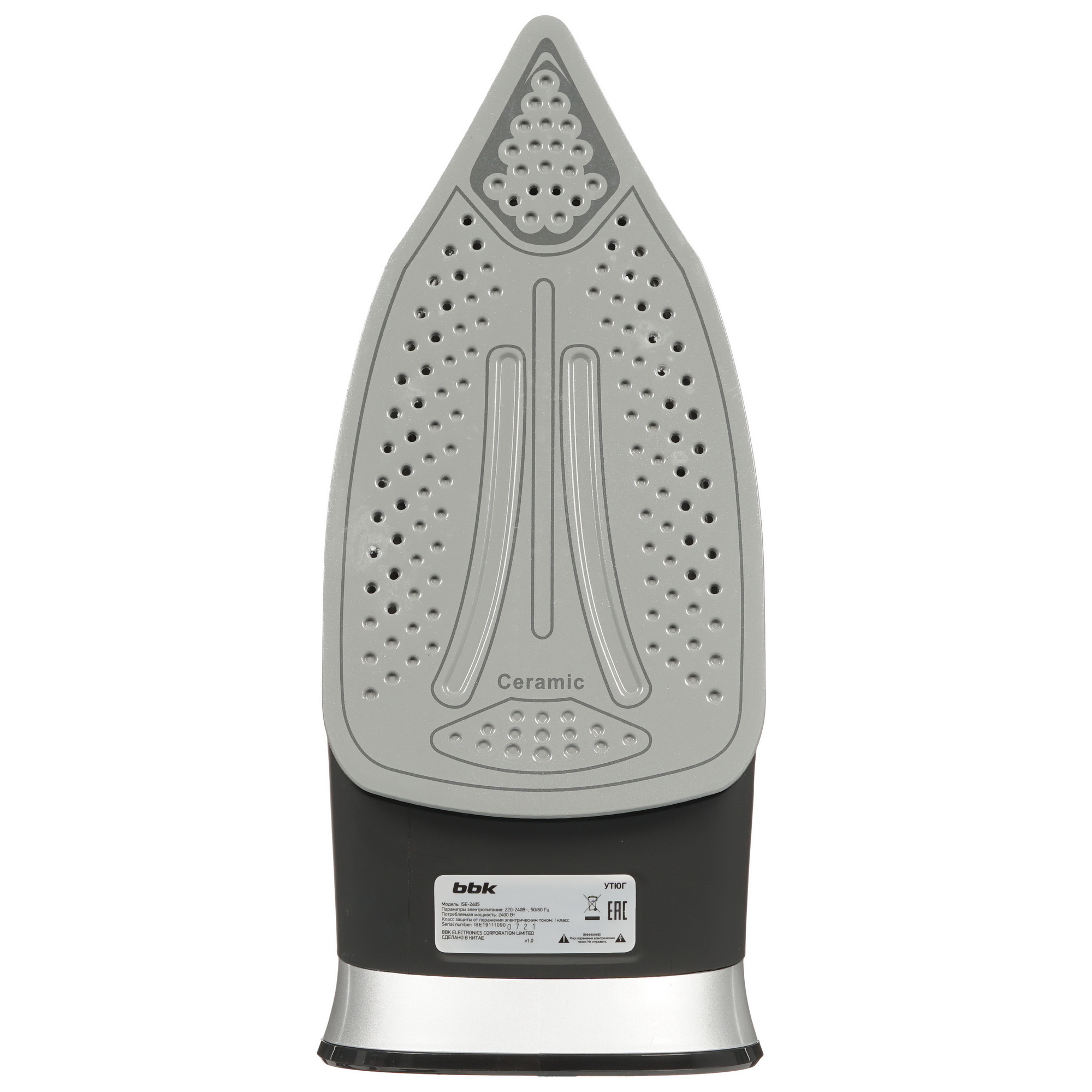 8199860 Утюг BBK ISE-2405 черный STDN-0073878 - Вид №3