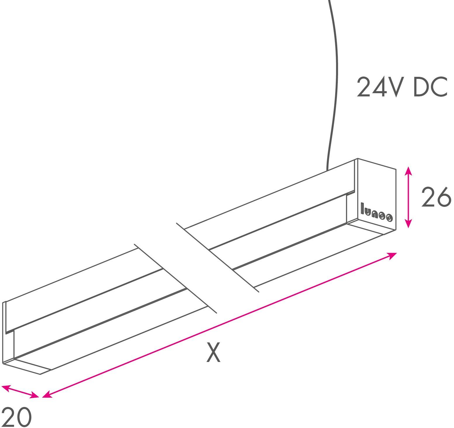 LUNOO Линейный световой профиль из алюминия Baseline sun-id-1412569 - Вид №1