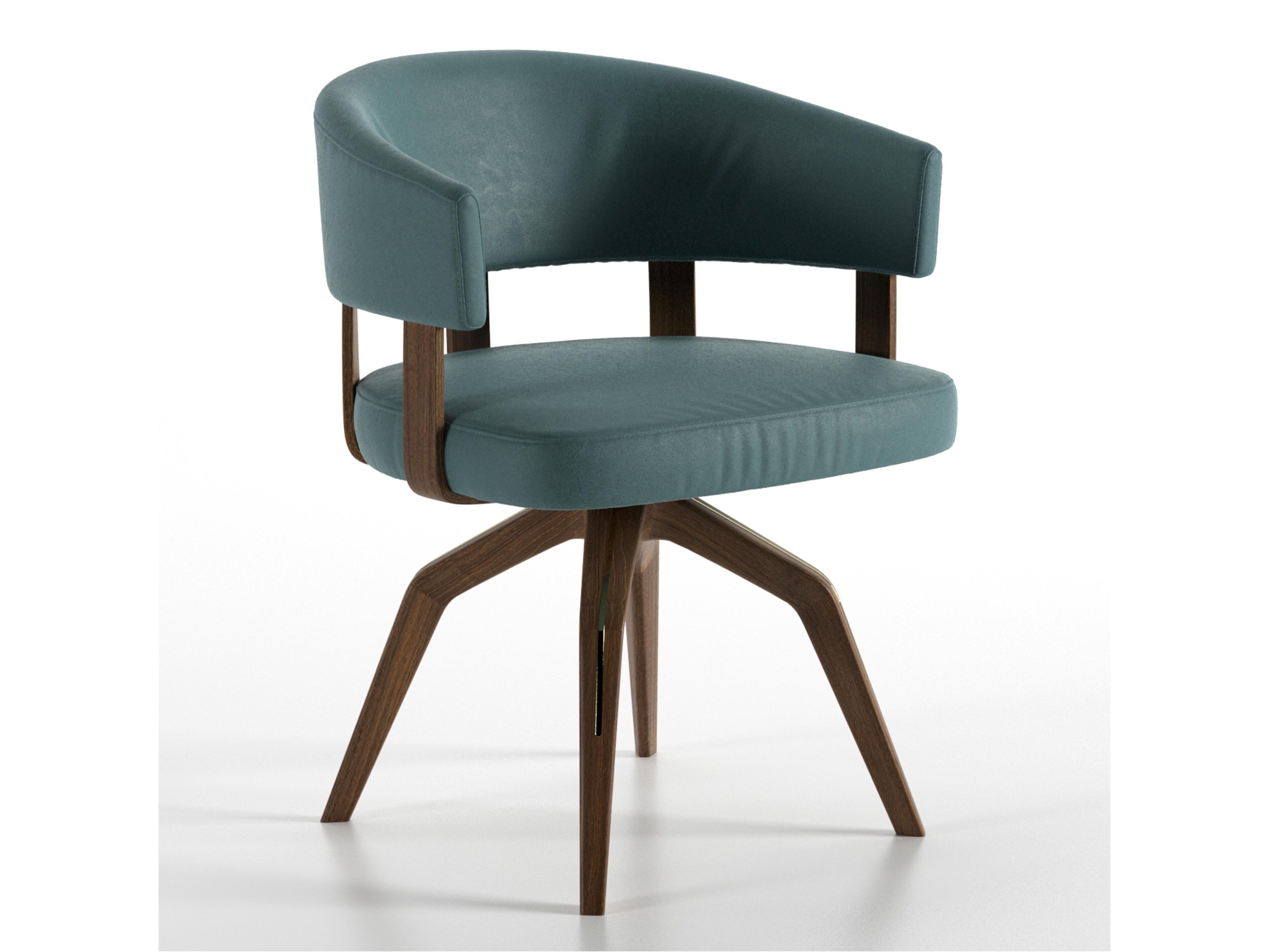 Кожаный поворотный стул Natuzzi Italia VALLE ARCH-00139279 - Вид №2