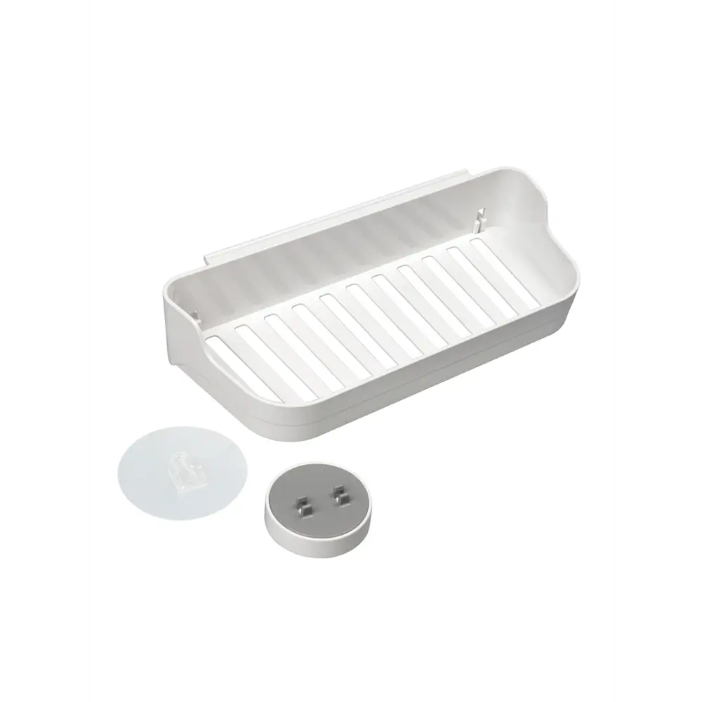 Полка 1-ярусная на липе навес light пластик белый Santreyd STLM-2135164 - Вид №2