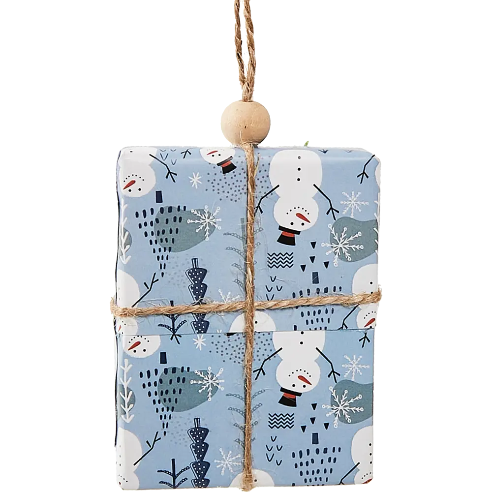 87036546 Елочная игрушка Коробка подарочная 9x6.5 цвет синий STLM-1442586 Santreyd  - Вид №2