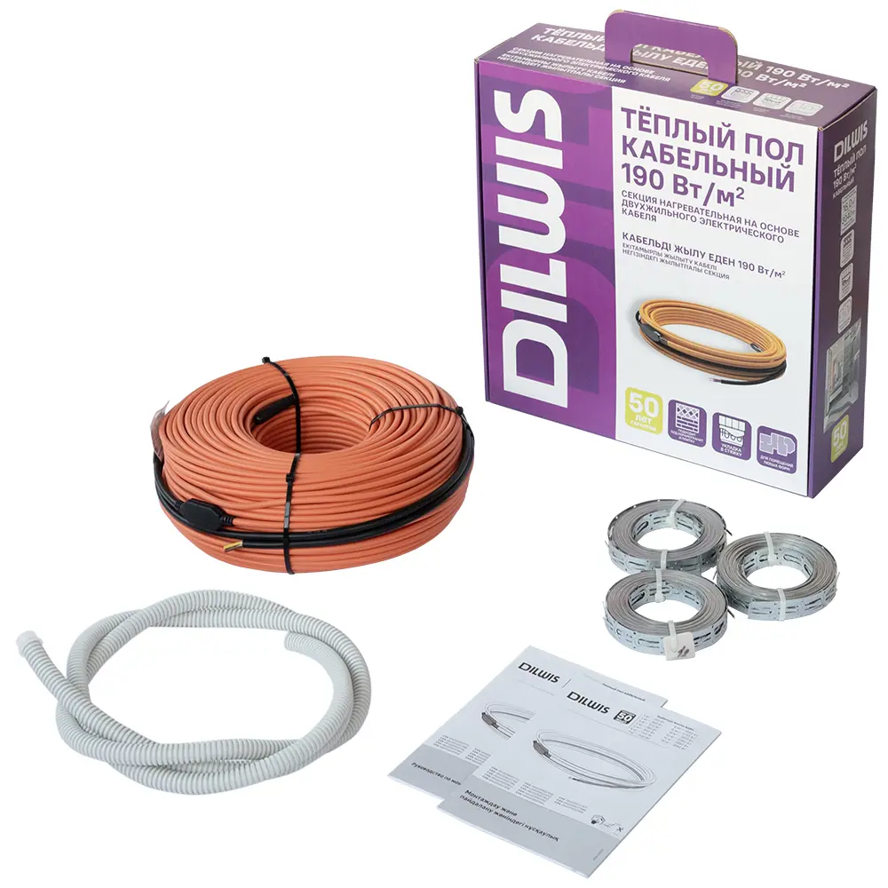 Нагревательный кабель для теплого пола DILWIS 10 м2 1900 Вт STLM-2074774 - Вид №10
