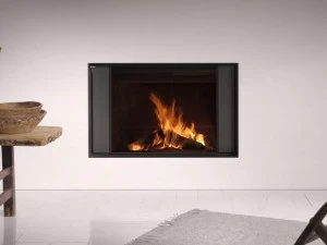 Stûv Настенный стальной дровяной камин в современном стиле Stûv 22