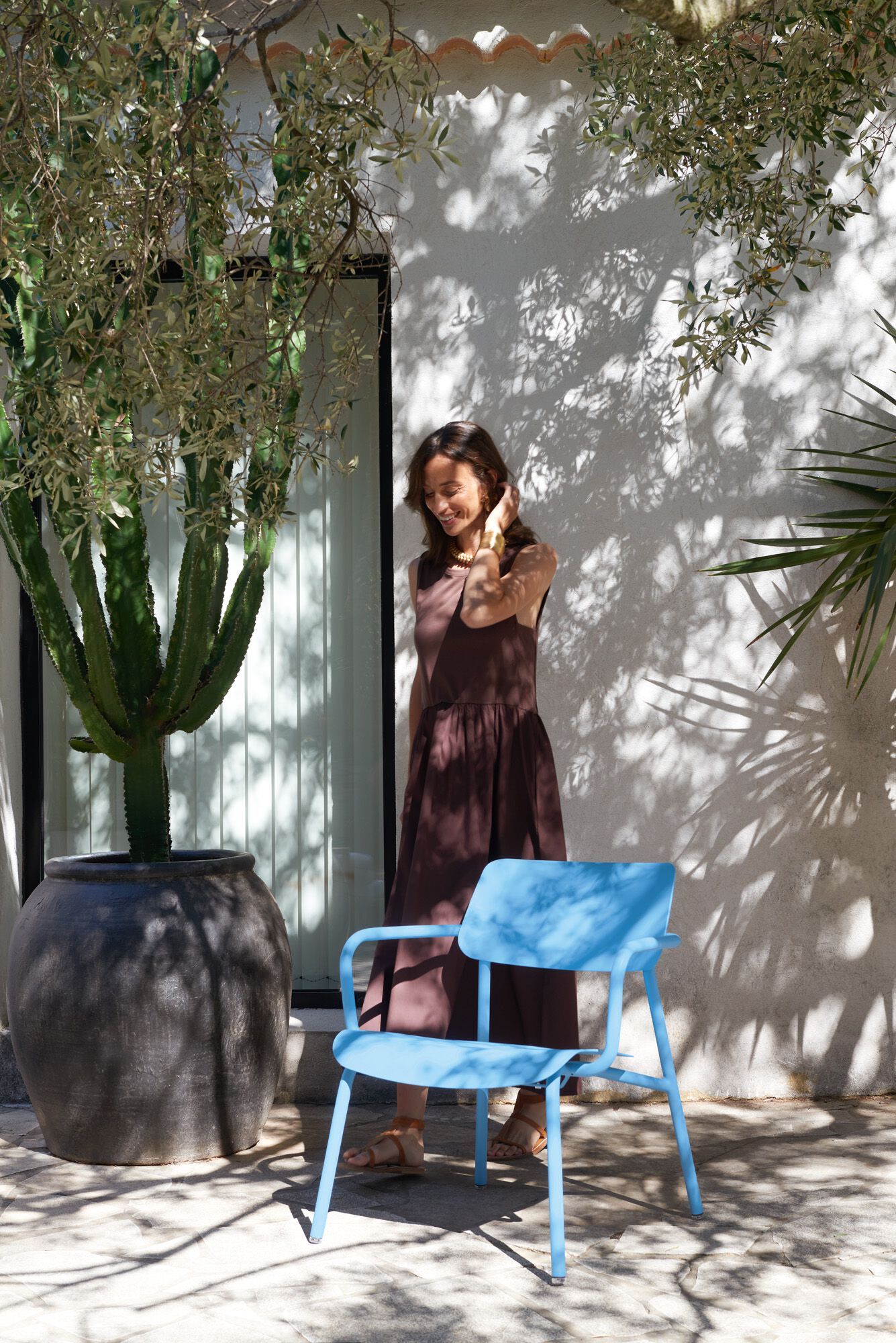 Алюминиевый садовый стул с подлокотниками Fermob Studie ARCH-00089613 - Вид №3