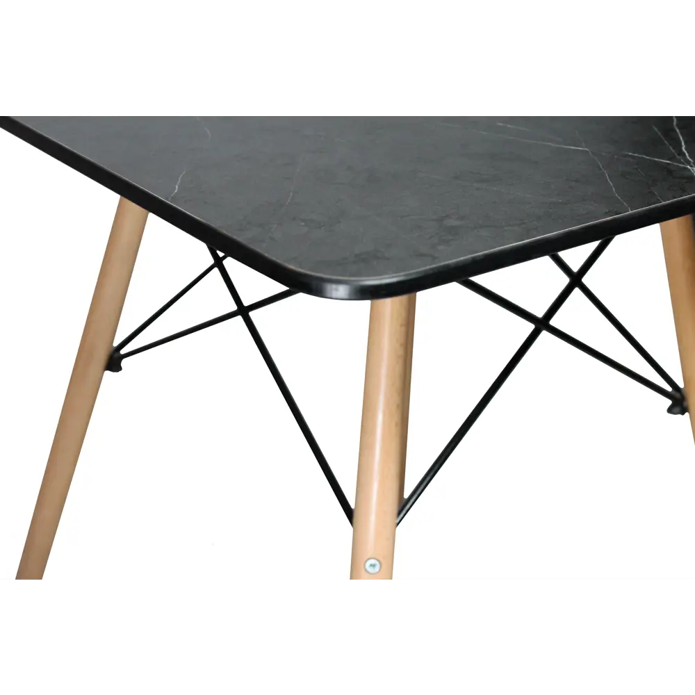 Стол кухонный Instam STI-S80 5156-02 квадрат 80x75x80 см дерево цвет темный мрамор Santreyd STLM-2028180 - Вид №3