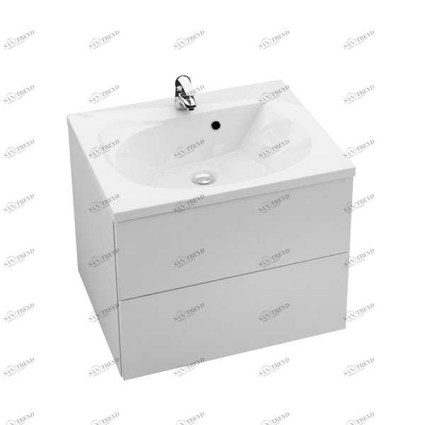 Тумба под умывальник SD 760 ROSA II белая/белая Ravak X000001293