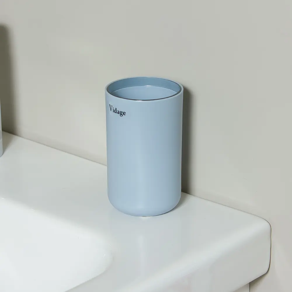 Стакан для зубных щёток настольный Vidage «Parma» пластик цвет синий STLM-2165541 - Вид №1