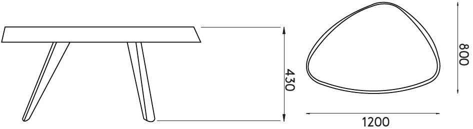 Cider Edition Треугольный журнальный столик sun-id-1360676 - Вид №2