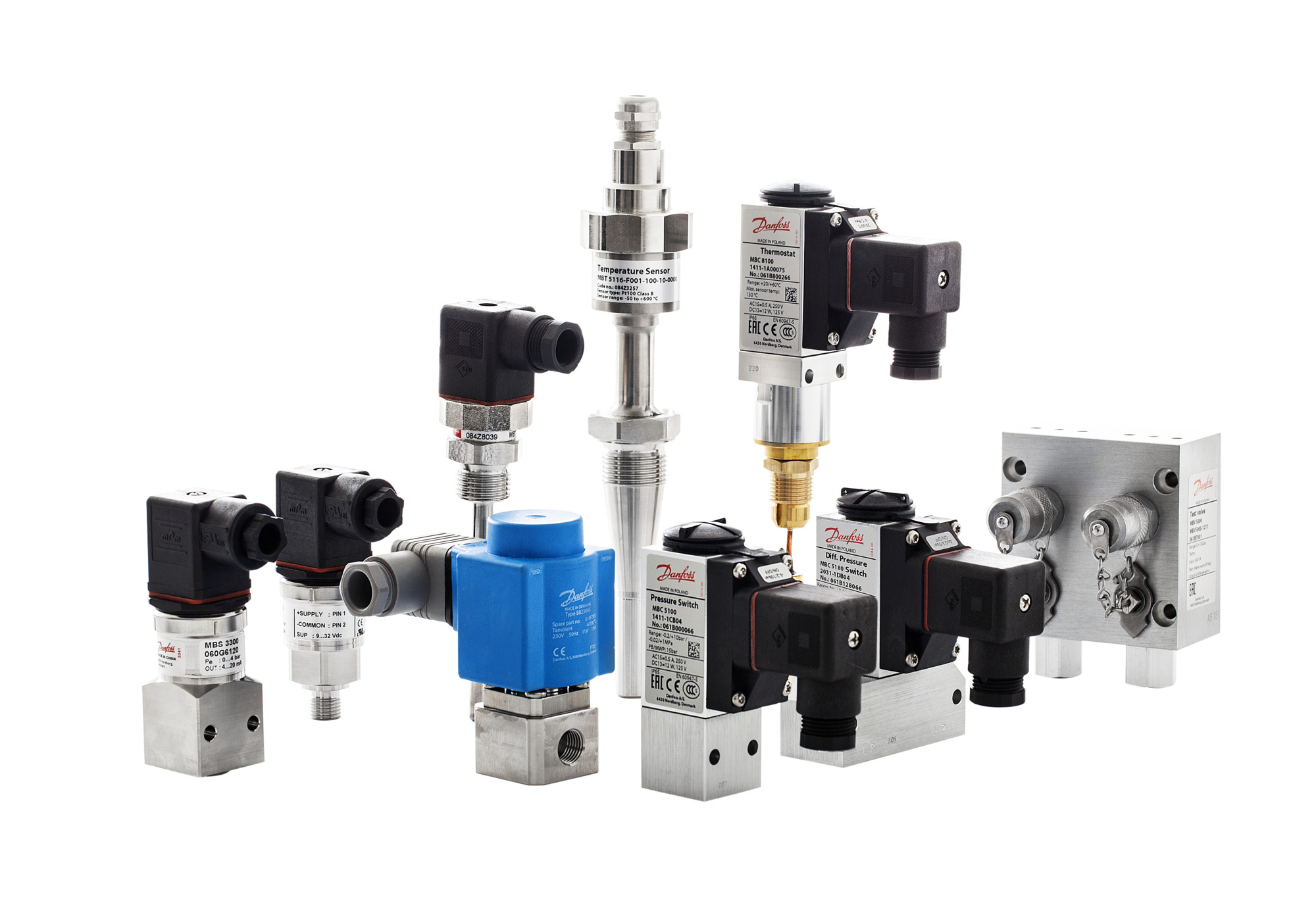 Danfoss MBS 3300 — преобразователи (датчики) давления для судостроения Преобразователь давления MBS 3300 060G1473  - Вид №3