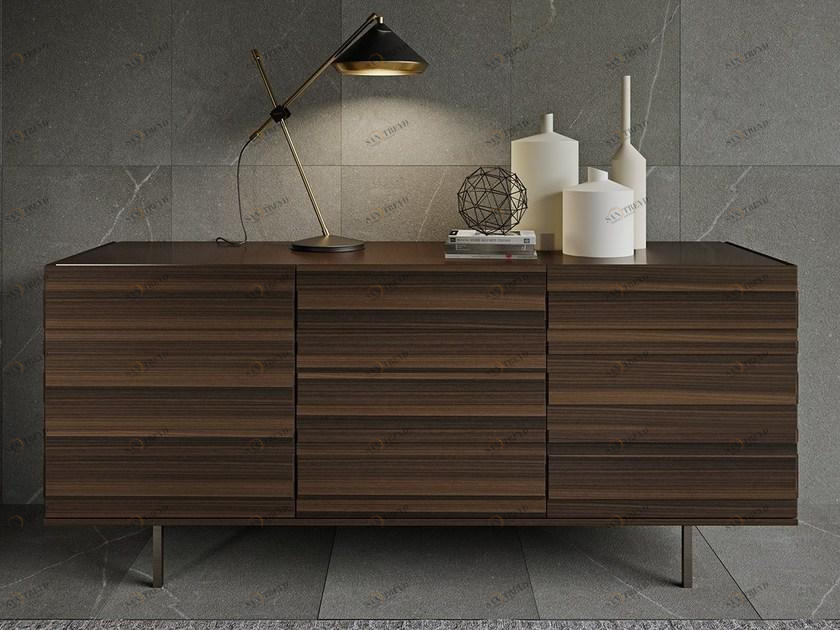 EmmeBi Буфет эвкалиптовый с распашными дверцами Stripe sun-id-1384230