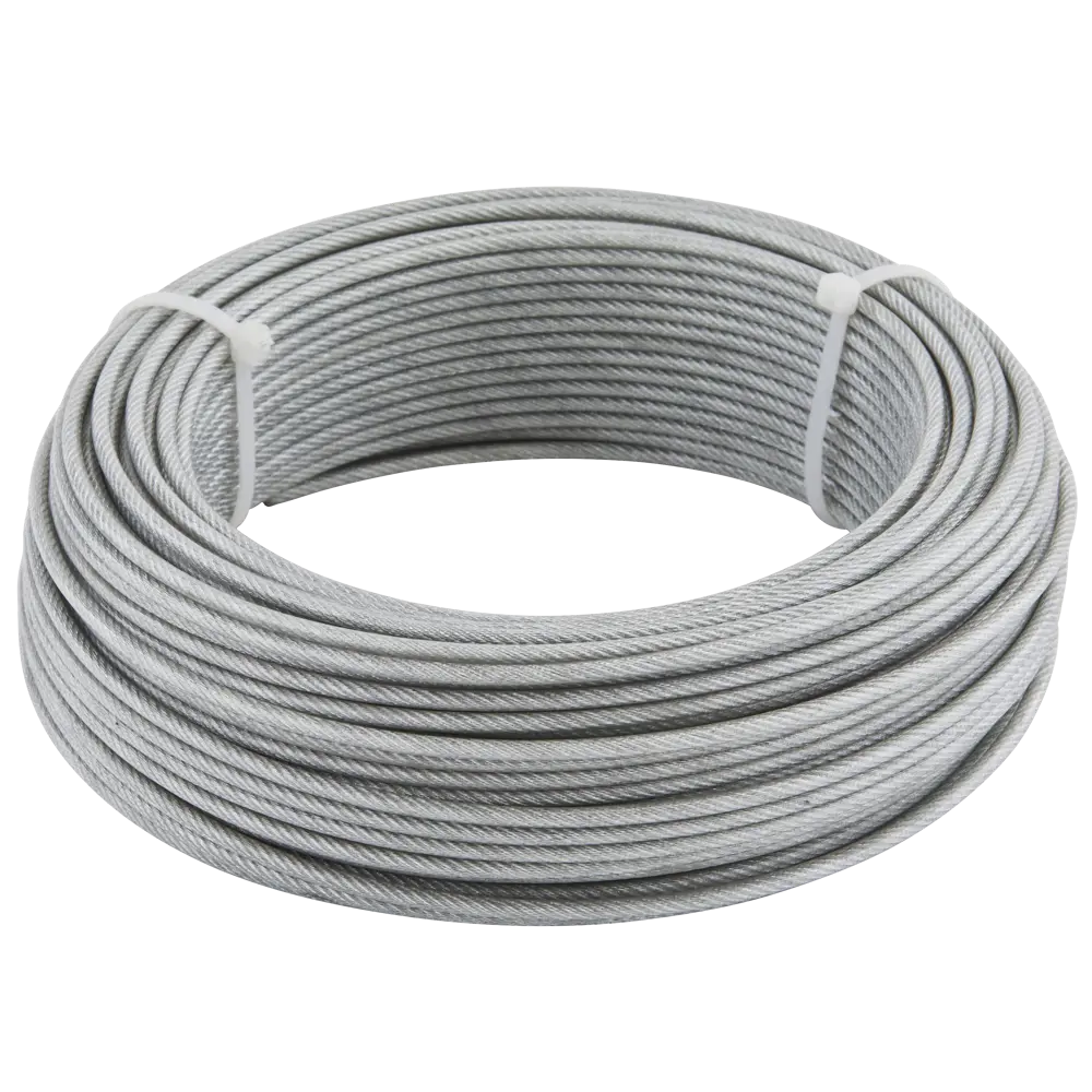 Трос Standers стальной оцинкованный с ПВХ-покрытием 2.3 мм 50 м/уп STLM-2079267 - Вид №3