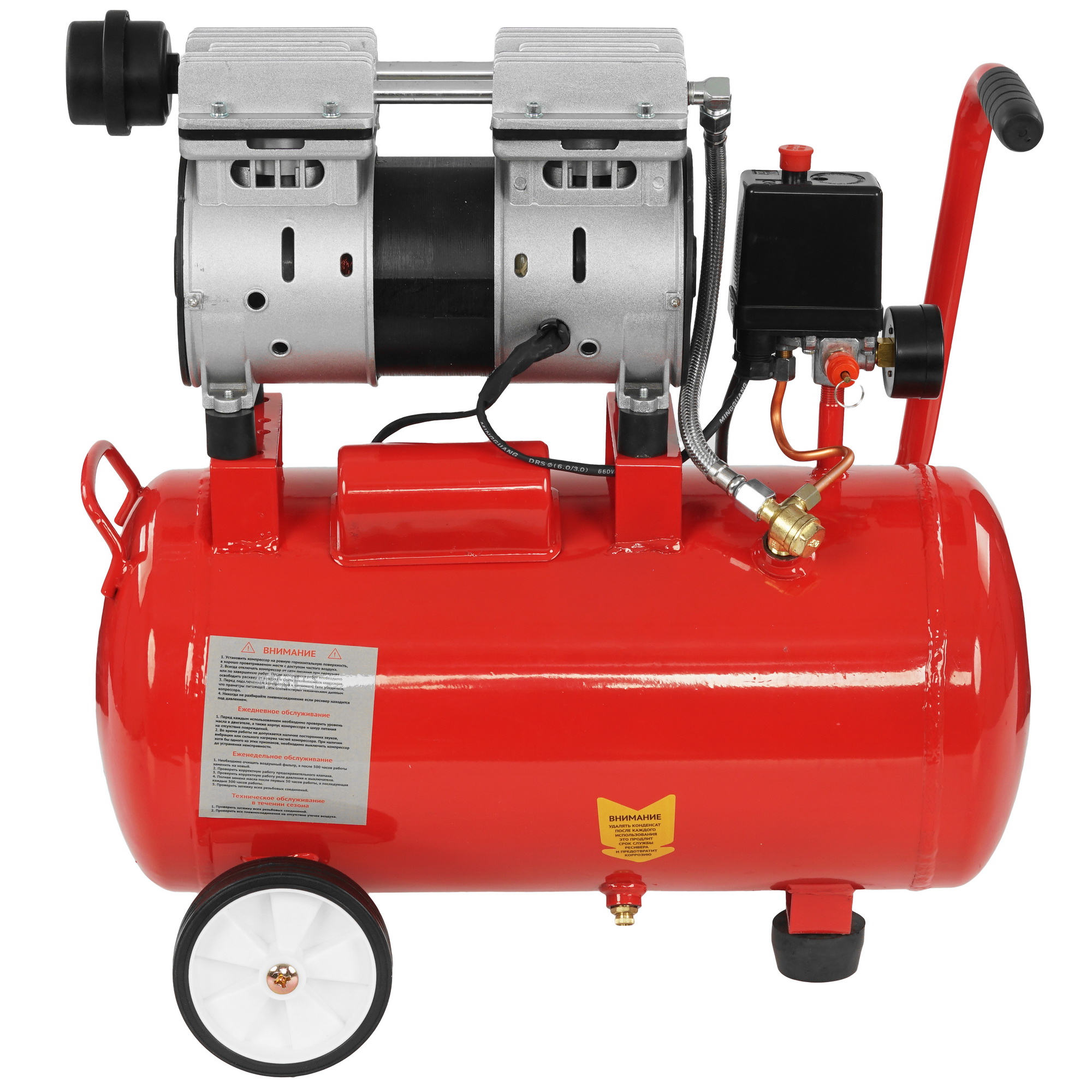 Компрессор поршневой безмасляный Edon NAC-25/1000 9137437 STDN-0059000 - Вид №3