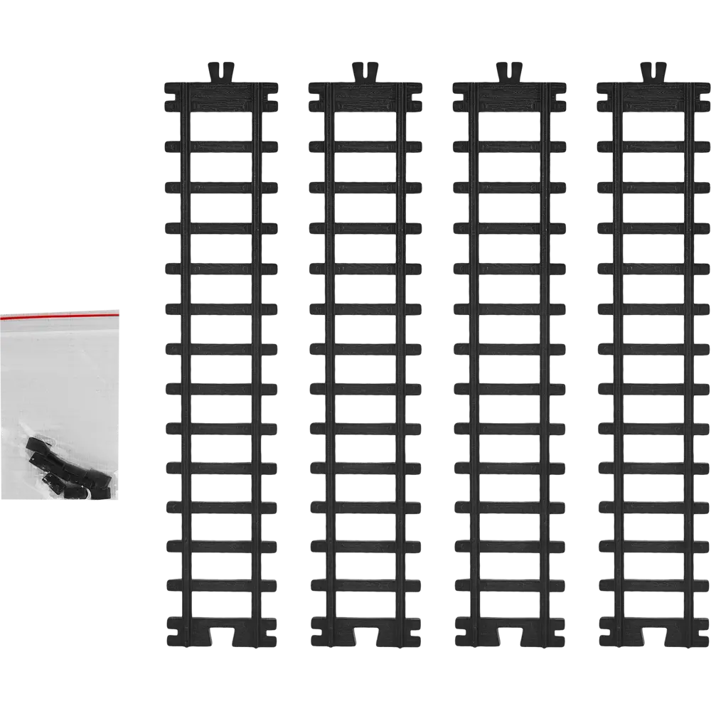88943023 Новогодняя игрушка Рельсы прямоугольные 34.5x11.5 см цвет черный STLM-0954407 Santreyd  - Вид №1